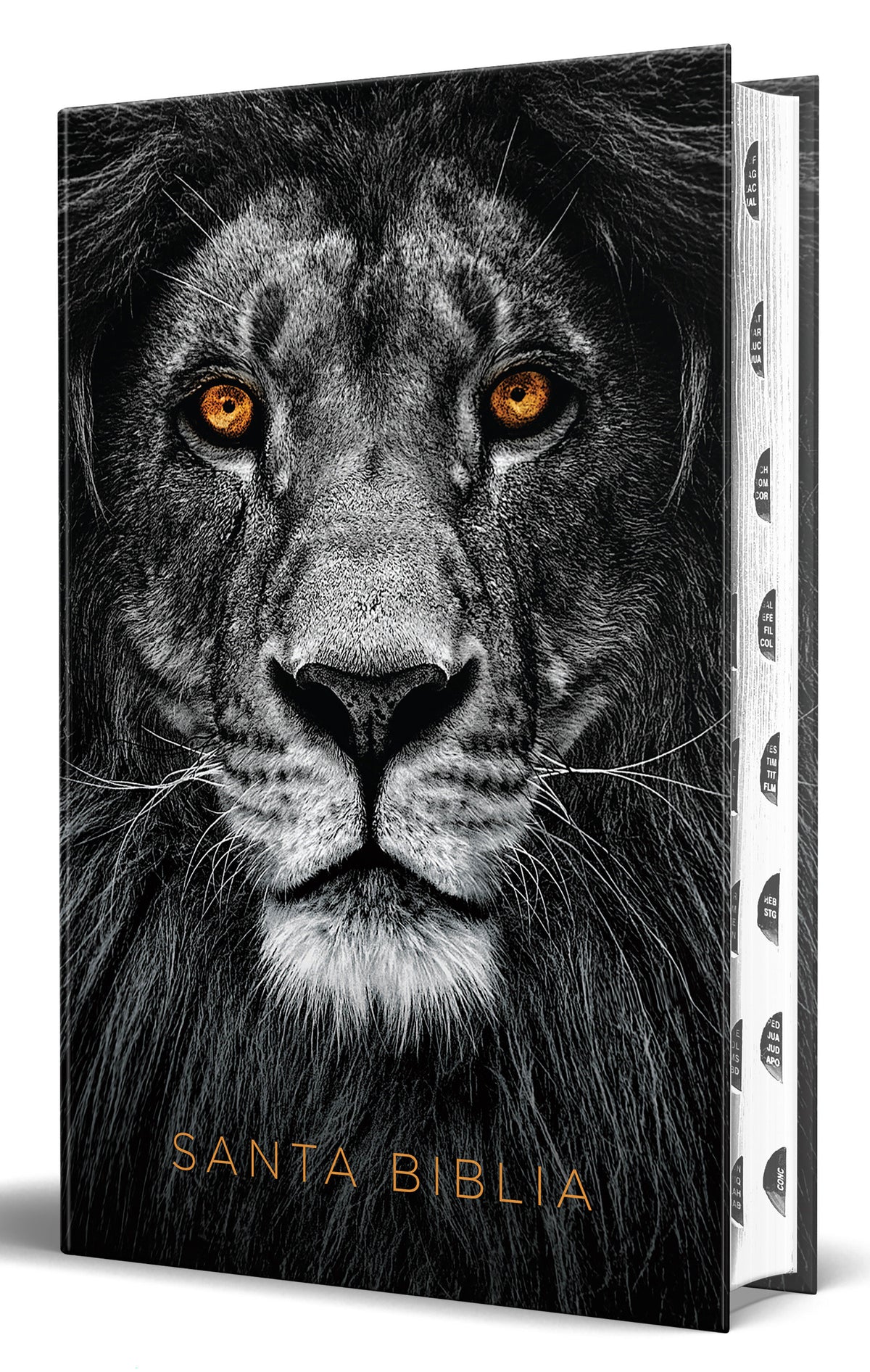 Biblia RVR 1960 letra grande tamaño manual, tapa dura León de Juda con índice / Spanish Bible RVR 1960 Handy Size Large Print Hardcover Lion of Judah with In cover (ISBN 9781644737705)