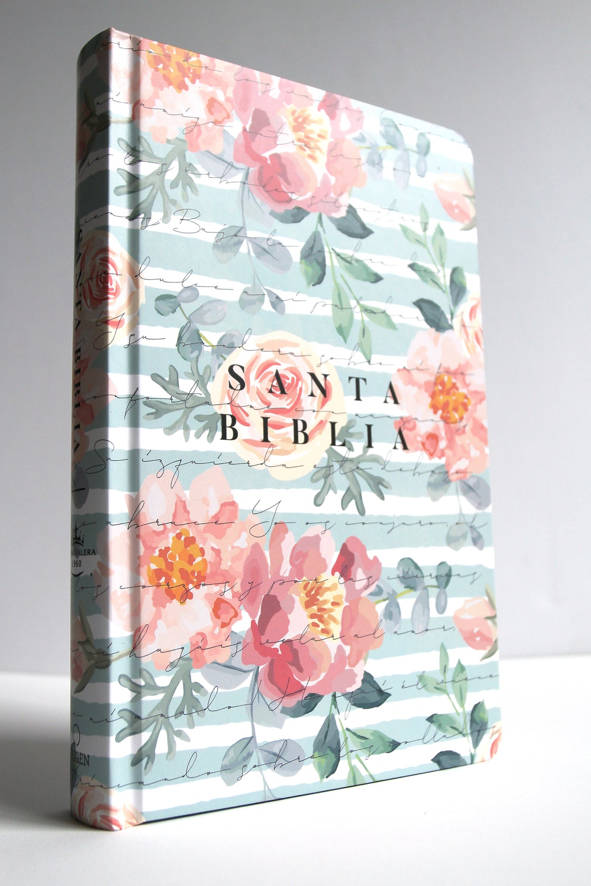Biblia Reina Valera 1960 letra grande, tamaño manual, tapa dura rosas rosadas / Spanish Bible RVR 1960 Handy Size Large Print HC pink roses interior 1 (ISBN 9781644737729)
