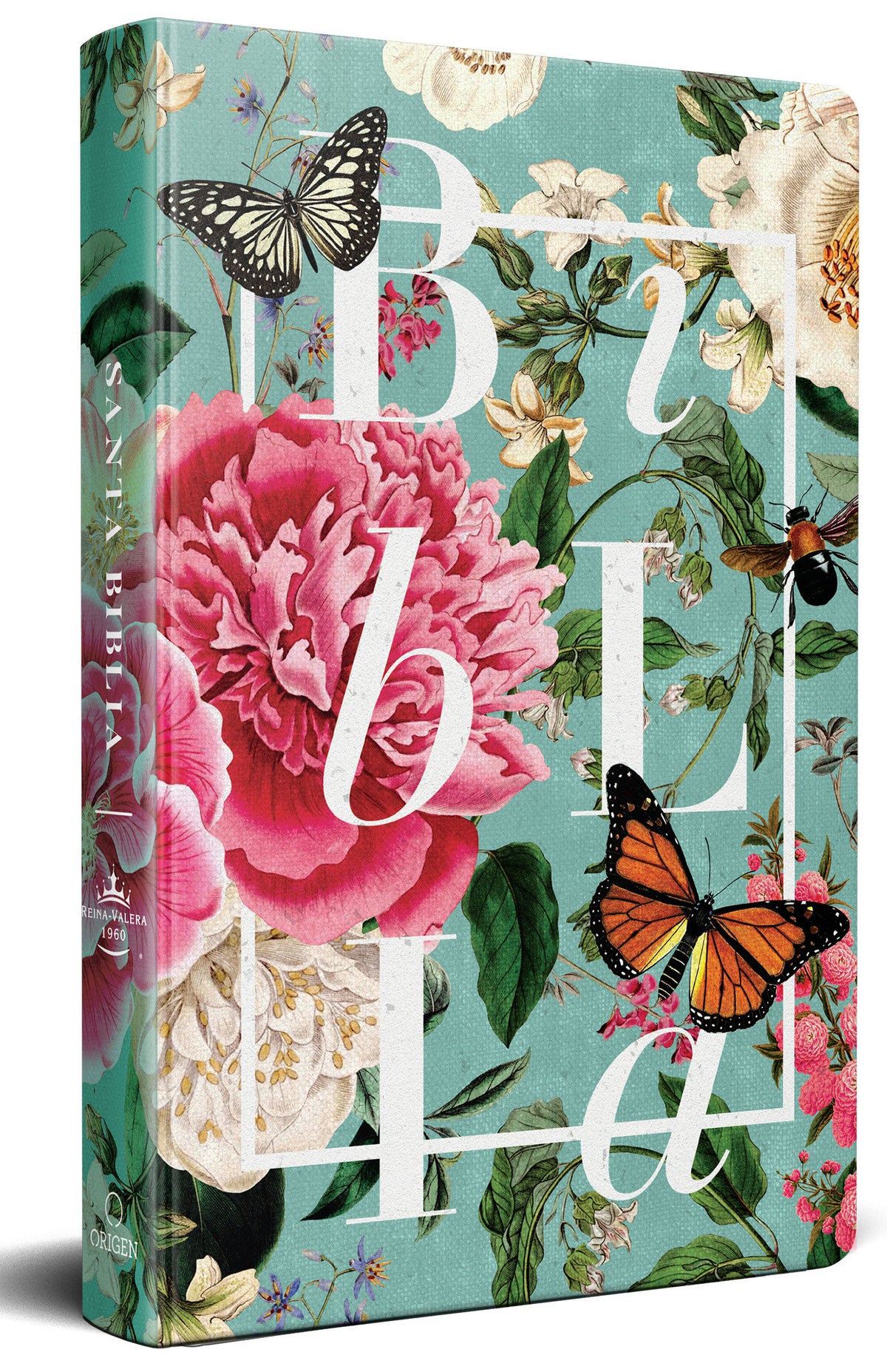 Biblia RVR 1960 letra grande tamaño manual, tapa dura Jardin de flores / Spanish Bible RVR 1960 Handy Size Large Print Hardcover Garden of Flowers cover (ISBN 9781644737736)