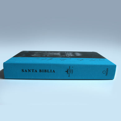Biblia RVR 1960 letra grande, tamaño manual, tapa dura de tela León aguamarina / Spanish Bible RVR 1960 Handy Size Large Print Hardcover Cloth Lion Aquamarin interior 1 (ISBN 9781644737767)