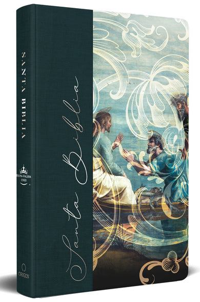 Biblia RVR 1960 letra grande, manual, tapa dura de tela Pescador de hombres / Spanish Bible RVR 1960 Handy Size Large Print Hardcover Cloth Fishers of Men cover (ISBN 9781644737774)