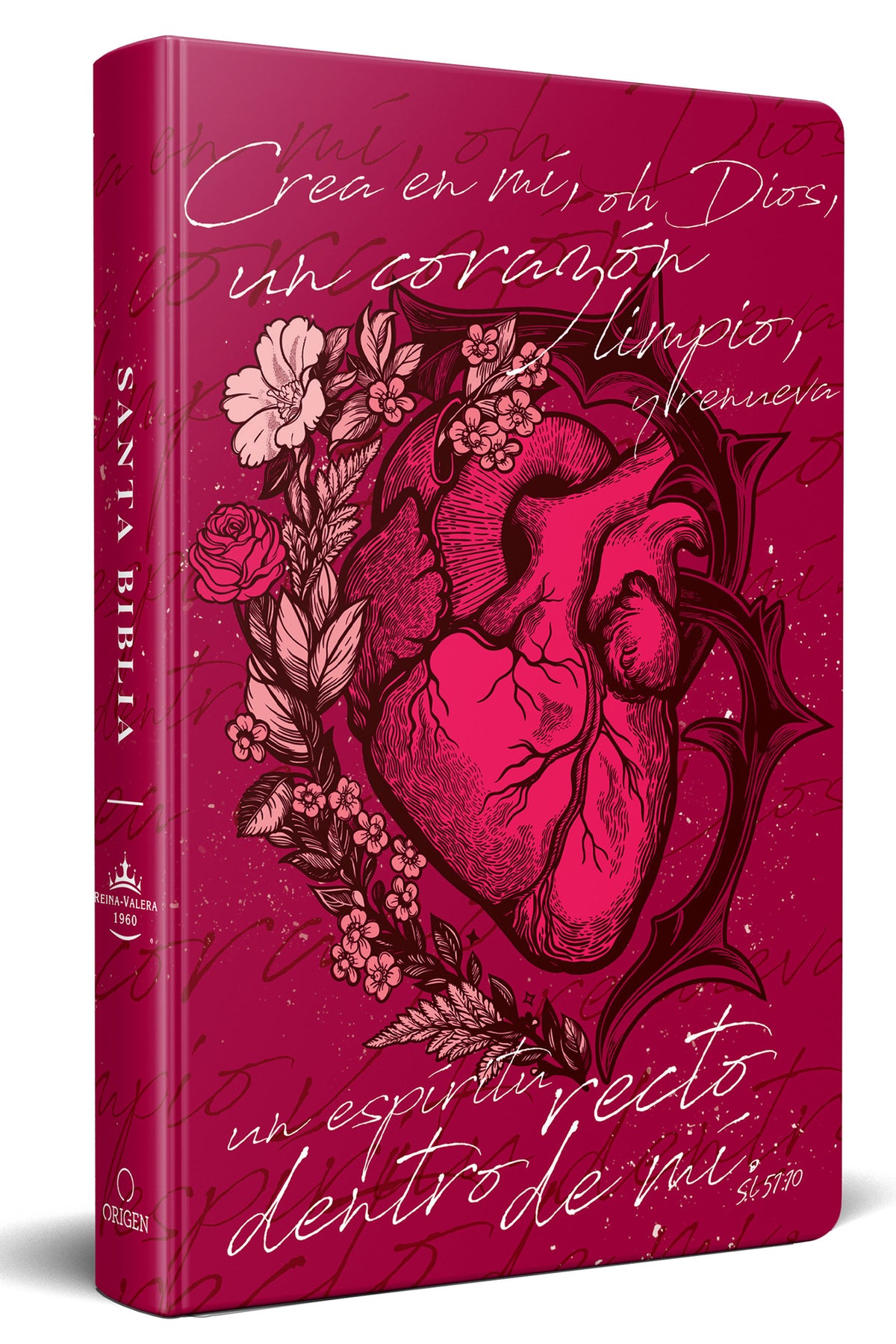 Biblia Reina Valera 1960 letra grande, tapa dura, tamaño manual corazón (rosada) / Spanish Bible RVR 1960. Handy Size, Large Print, Hardcover, Pink cover (ISBN 9781644738900)