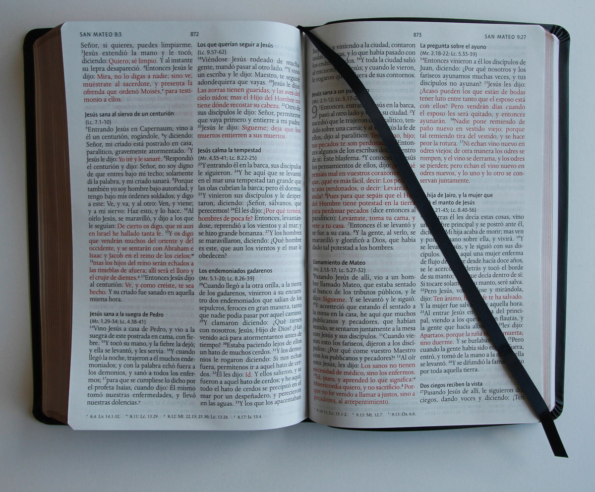Biblia RVR 1960 letra grande tamaño manual, Piel Premier negro / Spanish Bible RVR 1960 Handy Size Large Print Bonded Leather Black interior 1 (ISBN 9781644739396)