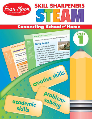 Skill Sharpeners: STEAM, Grade 1 Workbook-買書書 BuyBookBook