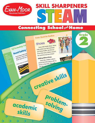 Skill Sharpeners: STEAM, Grade 2 Workbook-買書書 BuyBookBook