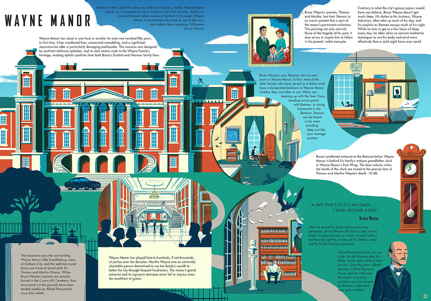 Exploring Gotham City inside page 1