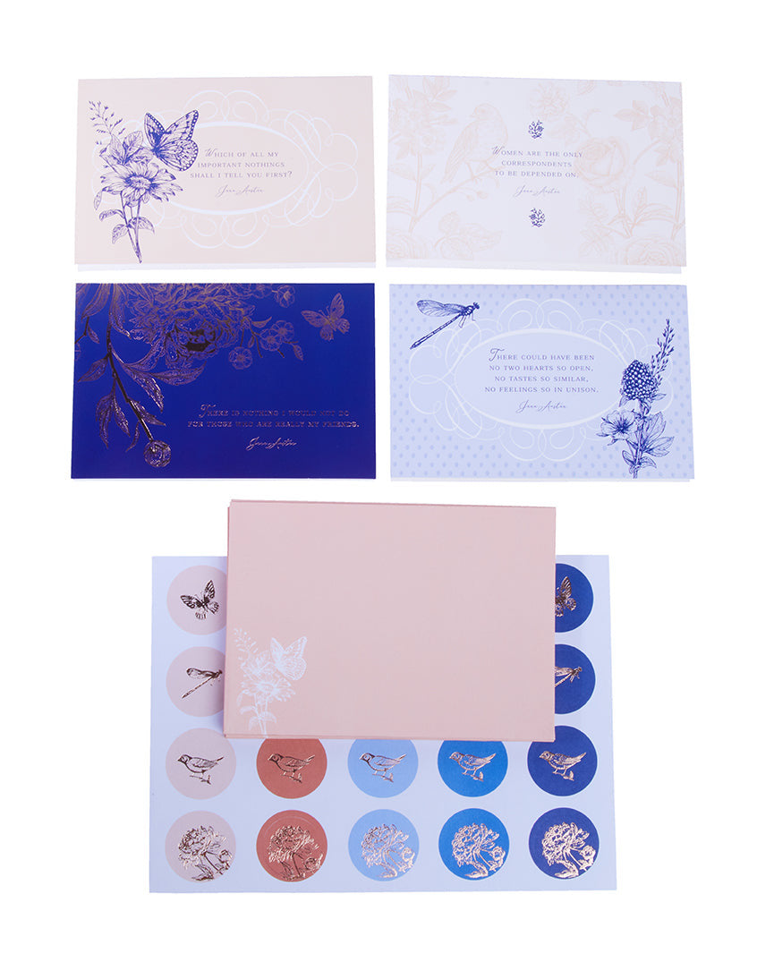 Jane Austen Card Portfolio Set (Set of 20 Cards) inside page 1