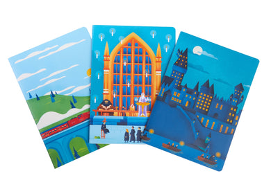 Harry Potter: Exploring Hogwarts Sewn Notebook Collection (Set of 3) inside page 1