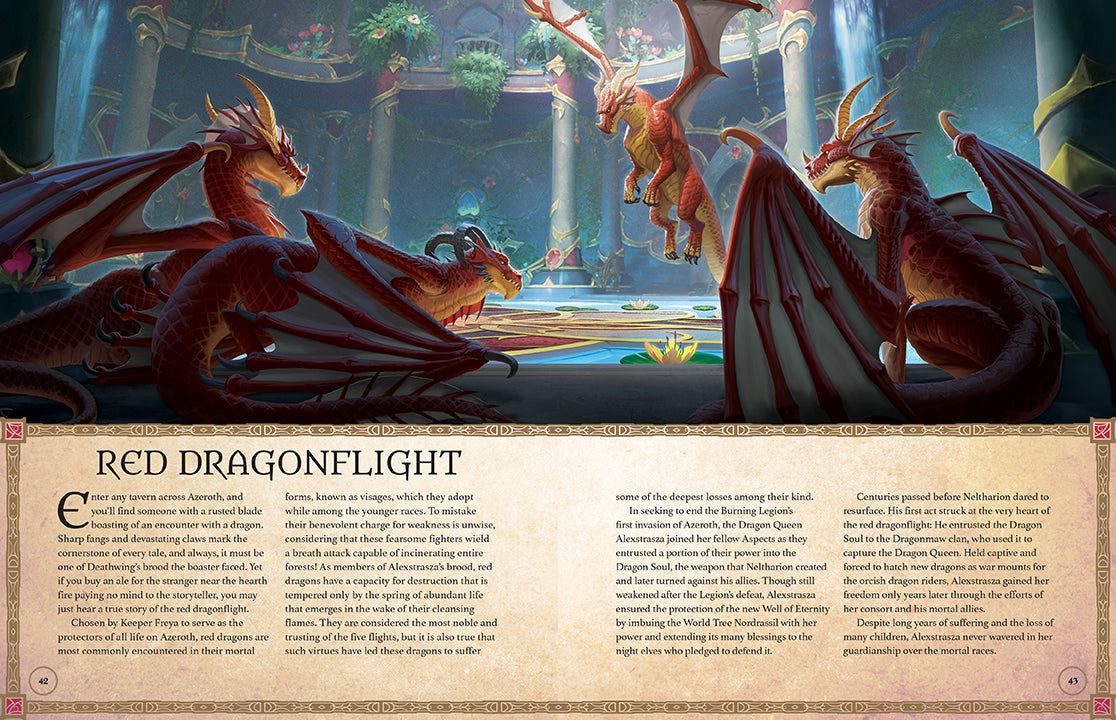World of Warcraft: The Dragonflight Codex inside page 2