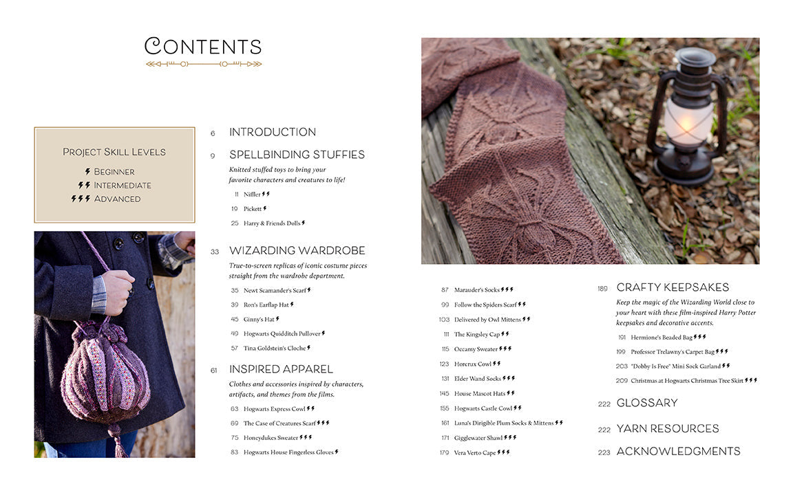 Harry Potter: Knitting Magic: More Patterns From Hogwarts and Beyond inside page 1