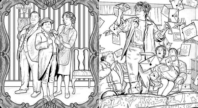 Harry Potter: Coloring Wizardry inside page 1