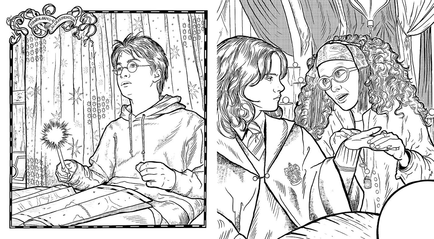 Harry Potter: Coloring Wizardry inside page 4