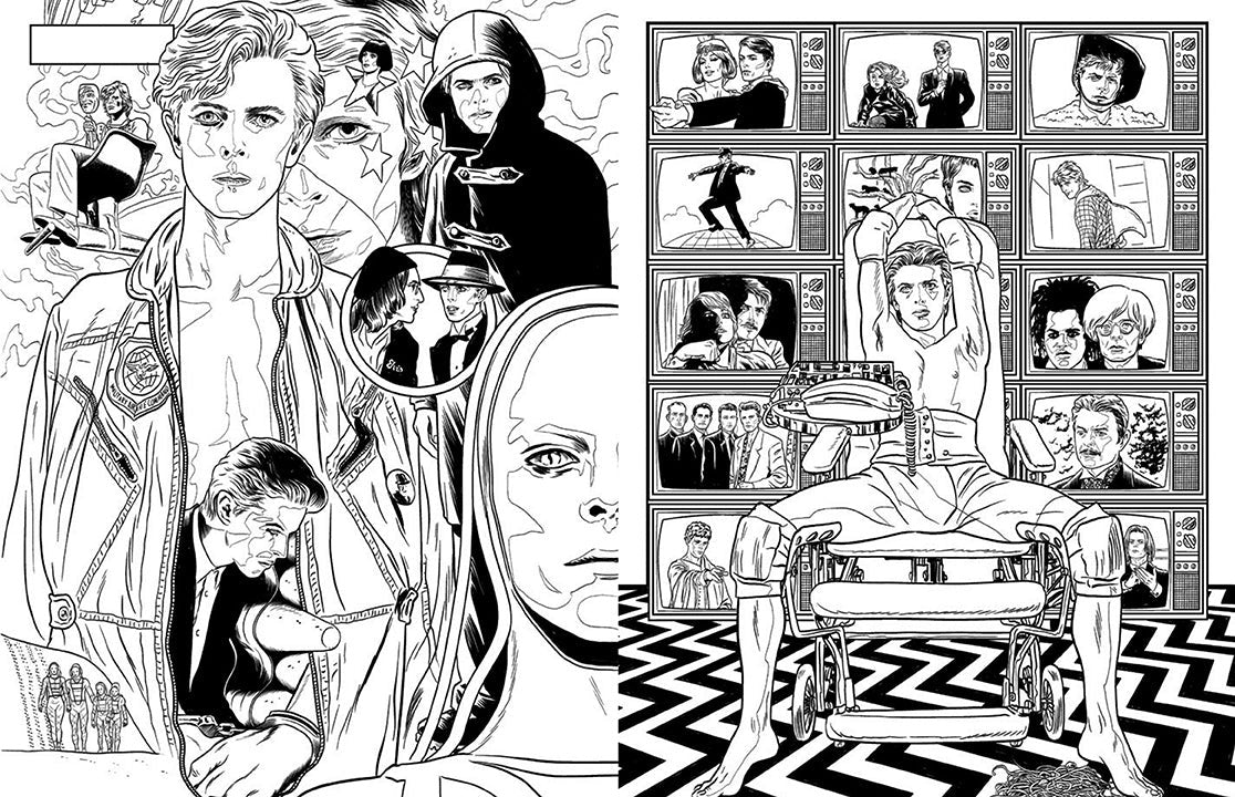 Bowie: A Michael Allred Coloring Book inside page 3