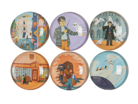 Harry Potter: Exploring Diagon Alley Glass Magnet Set (Set of 6) inside page 1