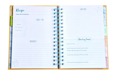 Friends: The Official Recipe Journal inside page 2