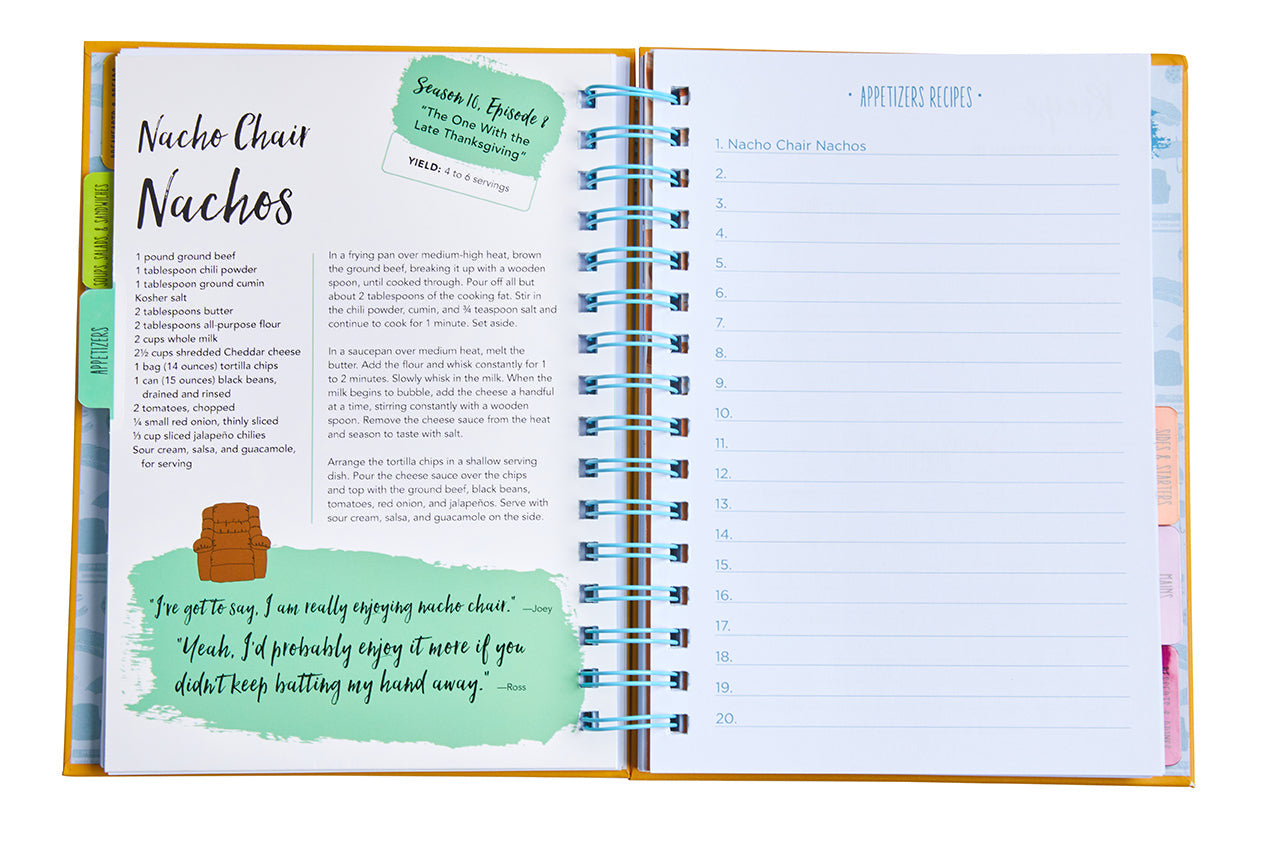 Friends: The Official Recipe Journal inside page 3
