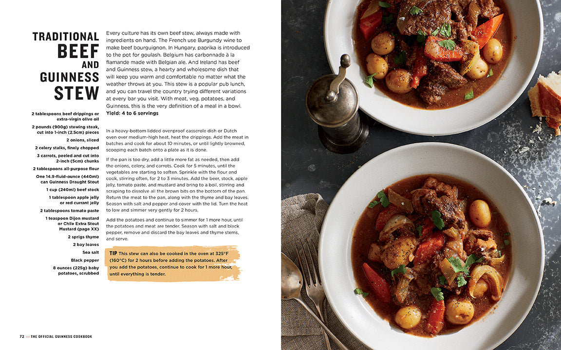 Official Guinness Cookbook inside page 1