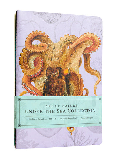 Art of Nature: Under the Sea Sewn Notebook Collection (Set of 3) inside page 1