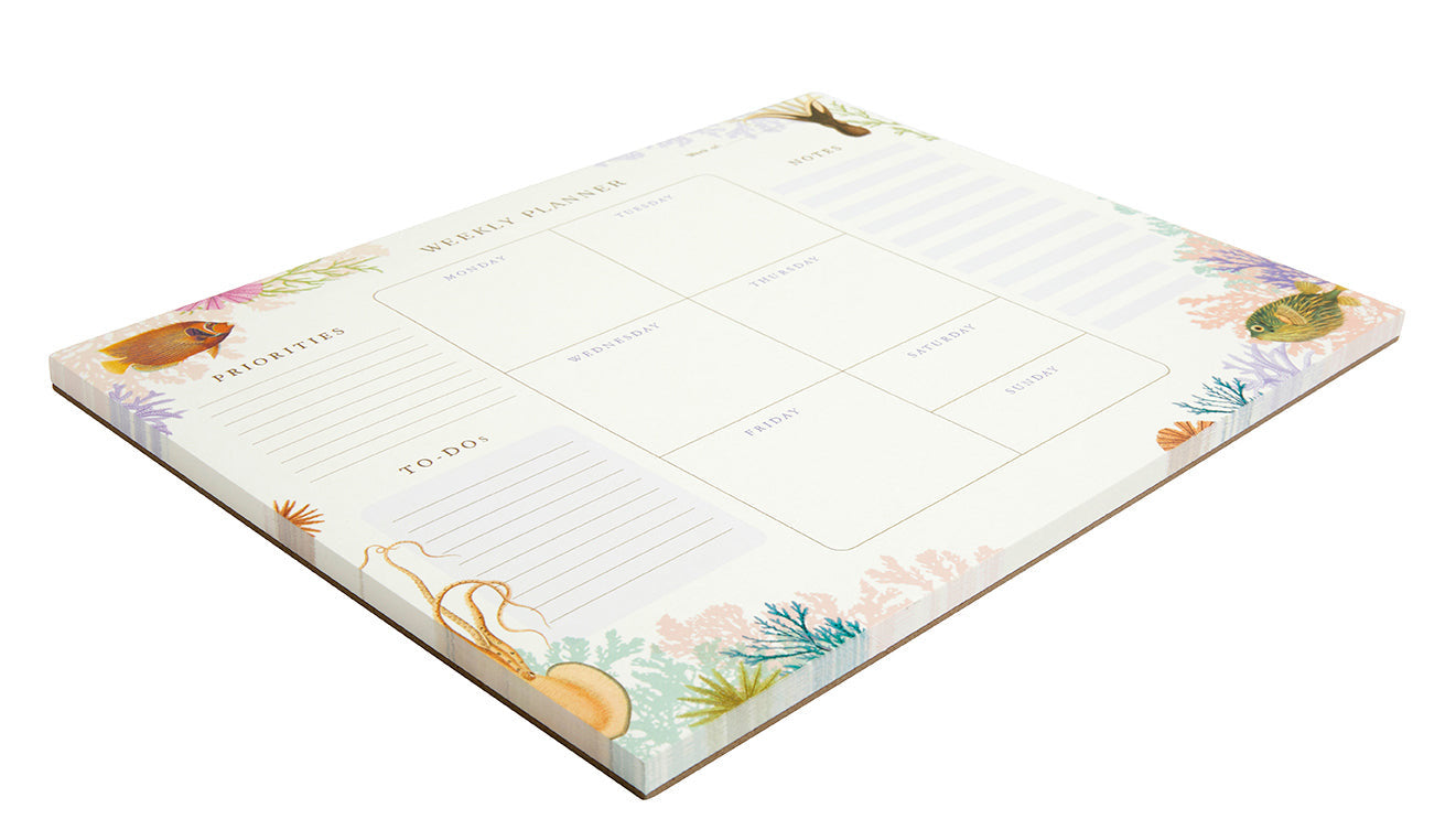 Art of Nature: Under the Sea Weekly Planner Notepad inside page 1