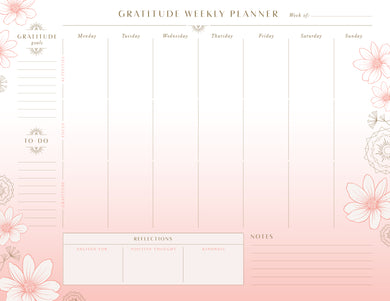 Gratitude Weekly Planner Notepad