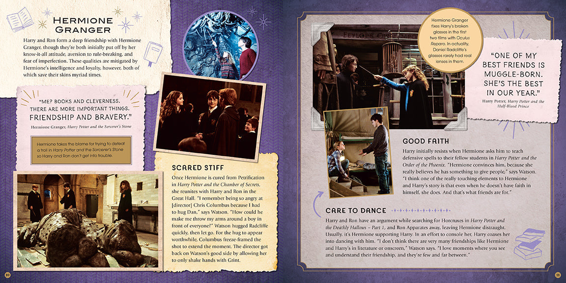 Harry Potter: Friends & Foes: A Movie Scrapbook inside page 2