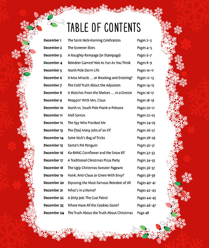 X-Mas Files inside page 1