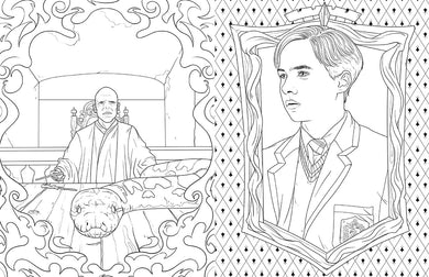 Harry Potter: Slytherin House Pride: The Official Coloring Book inside page 1