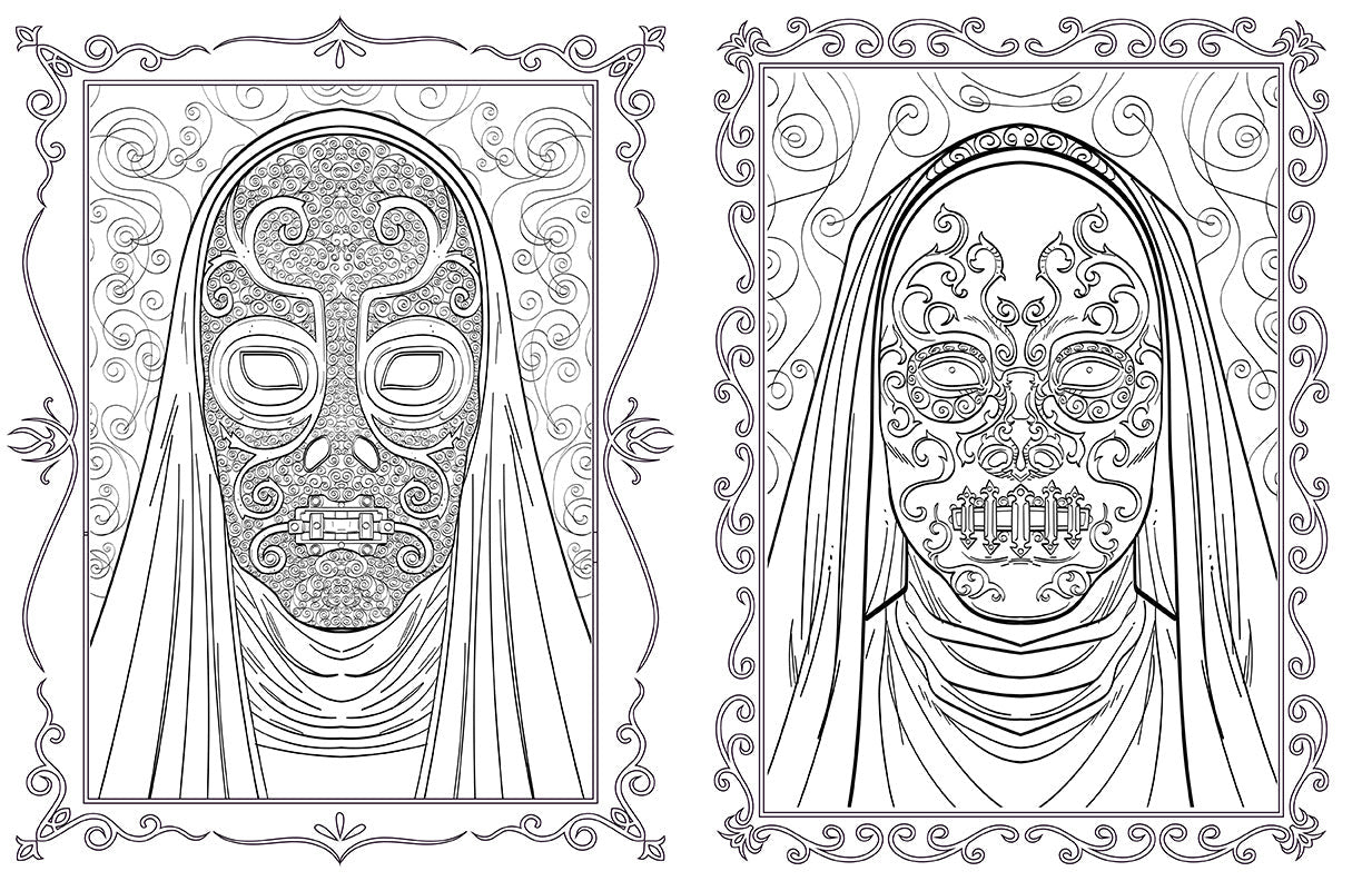 Harry Potter: Slytherin House Pride: The Official Coloring Book inside page 2