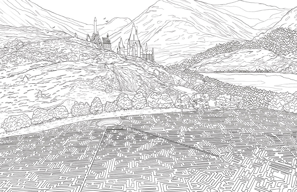 Harry Potter: Hufflepuff House Pride: The Official Coloring Book inside page 2