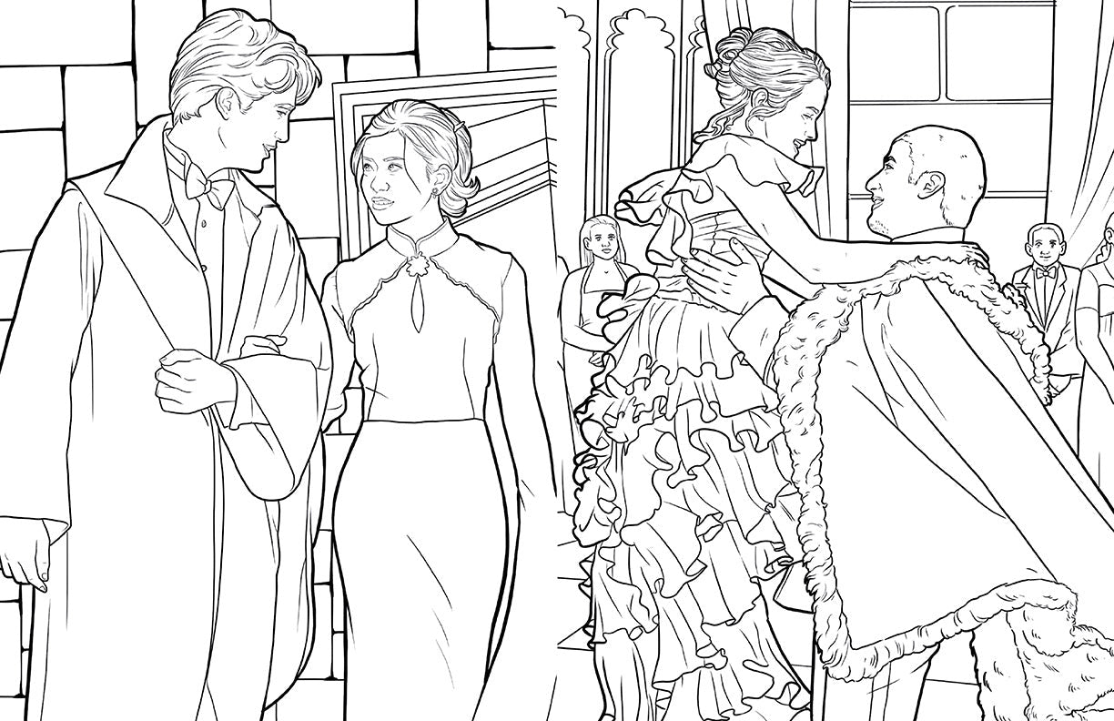 Harry Potter: Hufflepuff House Pride: The Official Coloring Book inside page 4