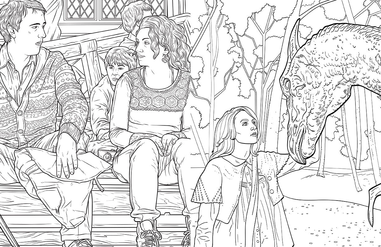 Harry Potter: Ravenclaw House Pride: The Official Coloring Book inside page 4