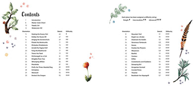 Harry Potter: Watercolor Magic: Flora & Fauna inside page 2