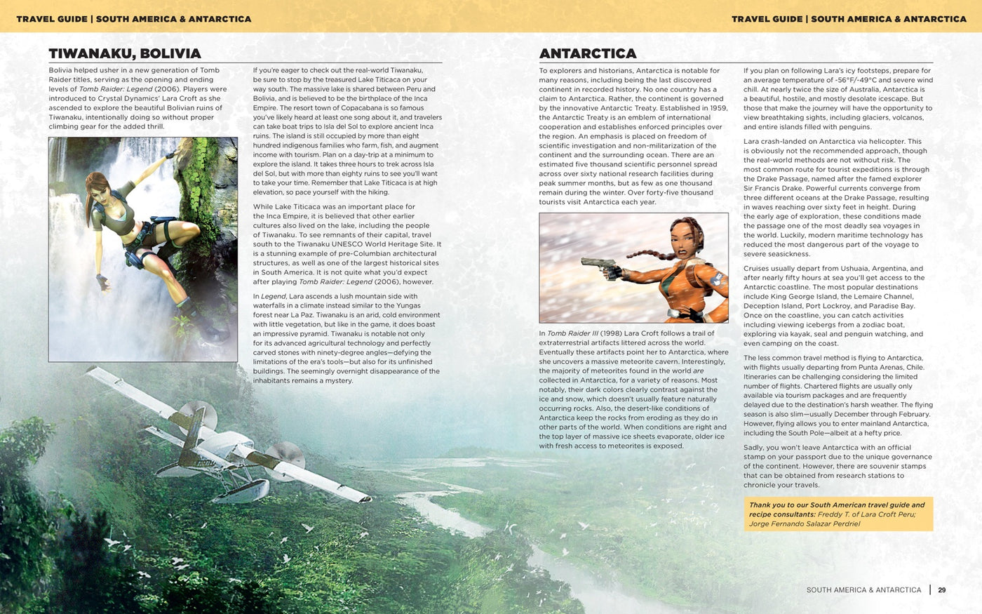 Tomb Raider: The Official Cookbook and Travel Guide inside page 2