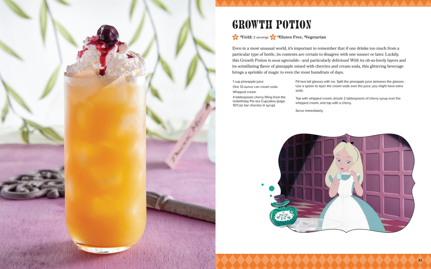 Alice in Wonderland: The Official Cookbook inside page 3