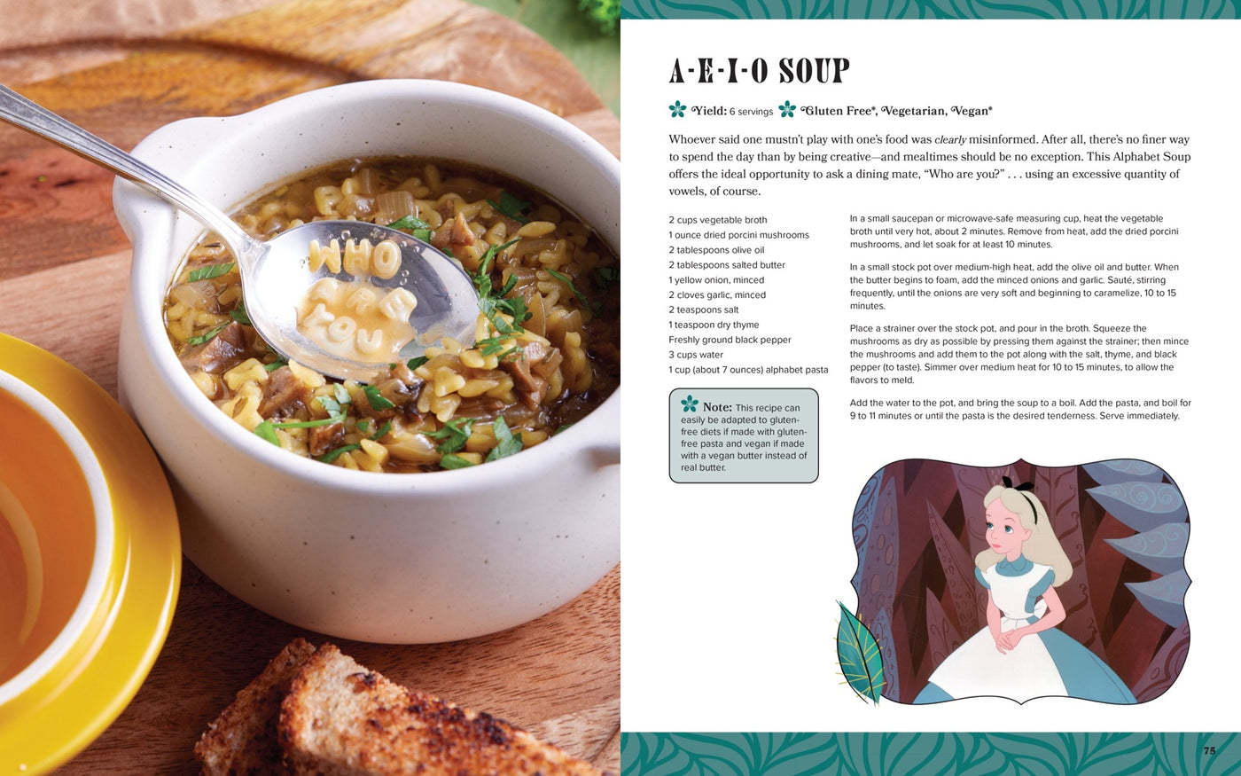 Alice in Wonderland: The Official Cookbook inside page 5
