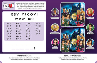 Hasbro Gaming Ultimate Activity Book inside page 2