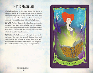 Hocus Pocus Tarot Deck and Guidebook inside page 3