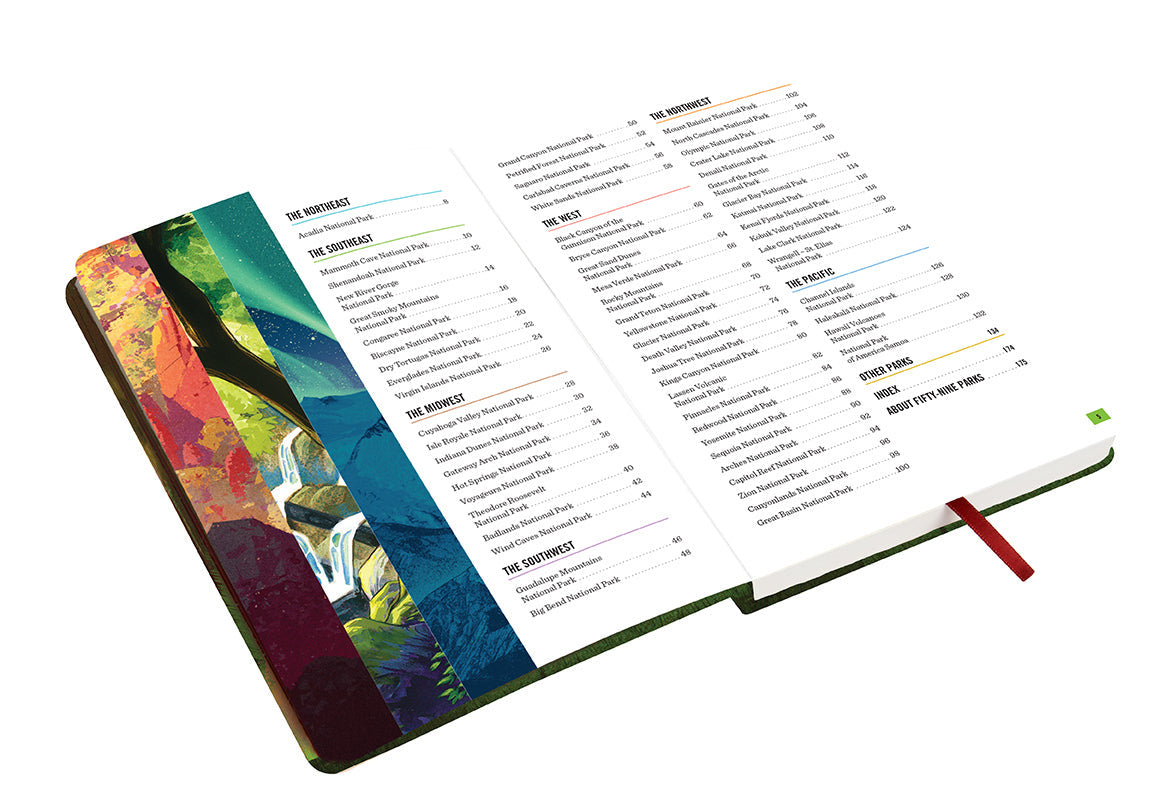 Art of the National Parks Park-Lover's Journal inside page 1