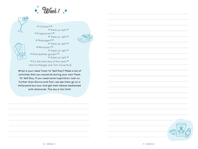 Parks and Recreation: The Treat Yo' Self Guided Journal inside page 2