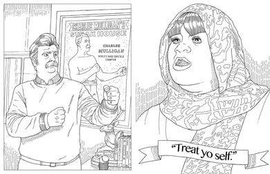 Parks and Recreation: The Official Coloring Book inside page 5