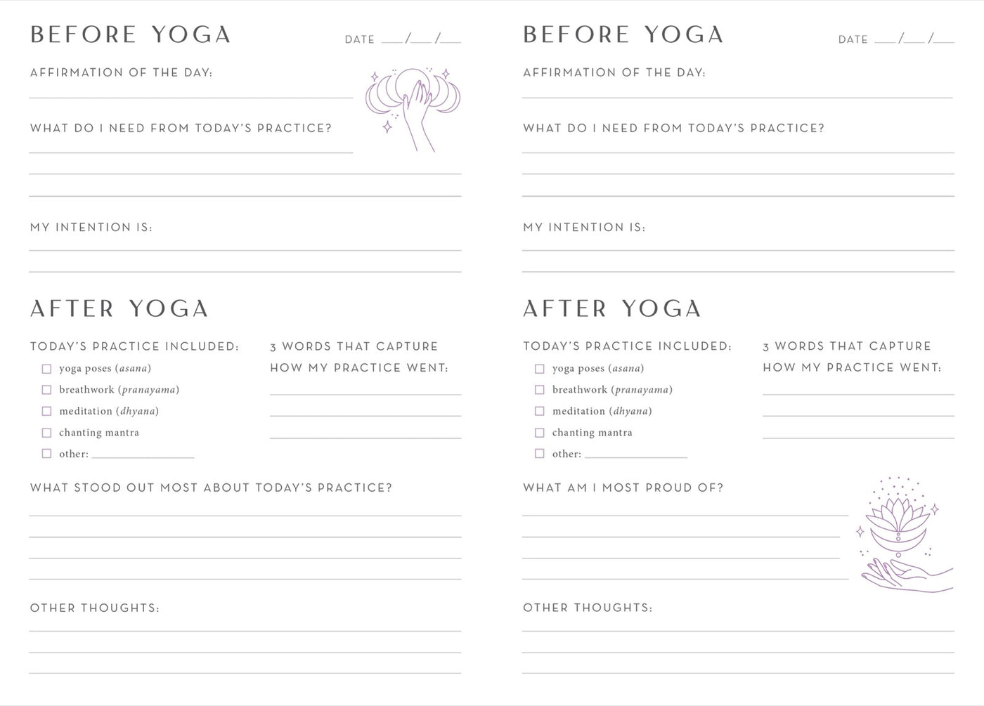 My Yoga Journey inside page 3