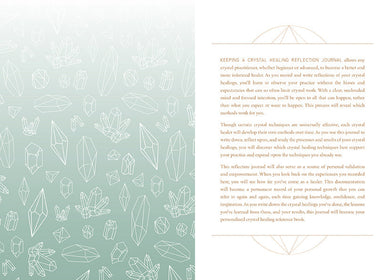 Crystal Healing Reflection Journal inside page 1