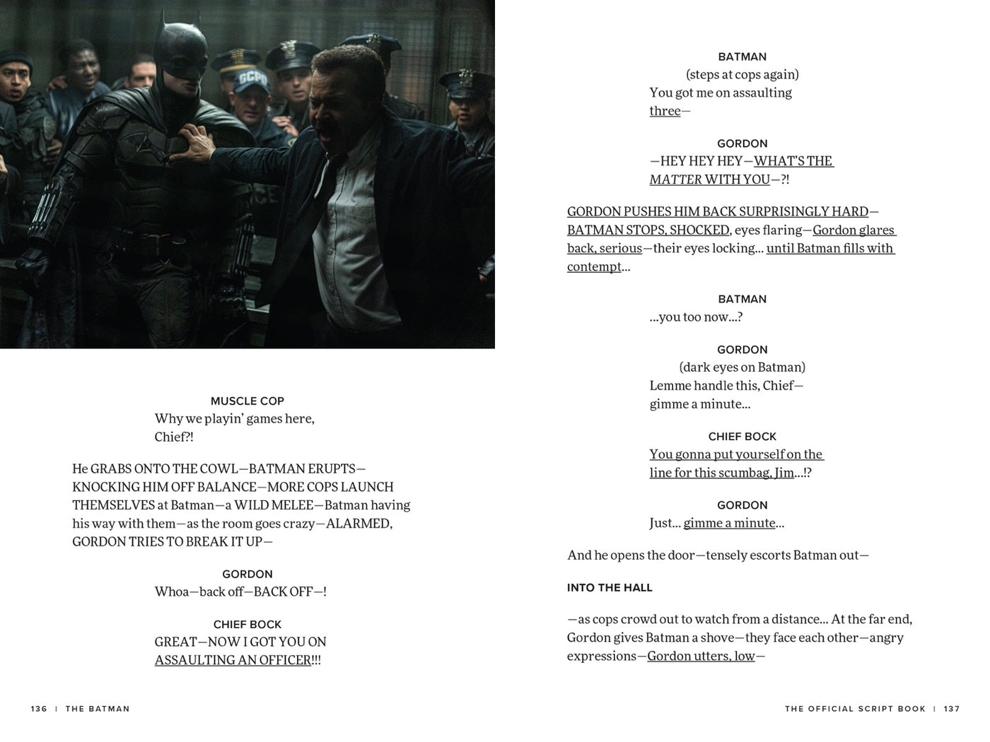 Batman: The Official Script Book inside page 1