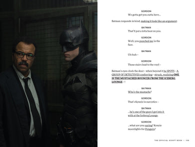Batman: The Official Script Book inside page 2
