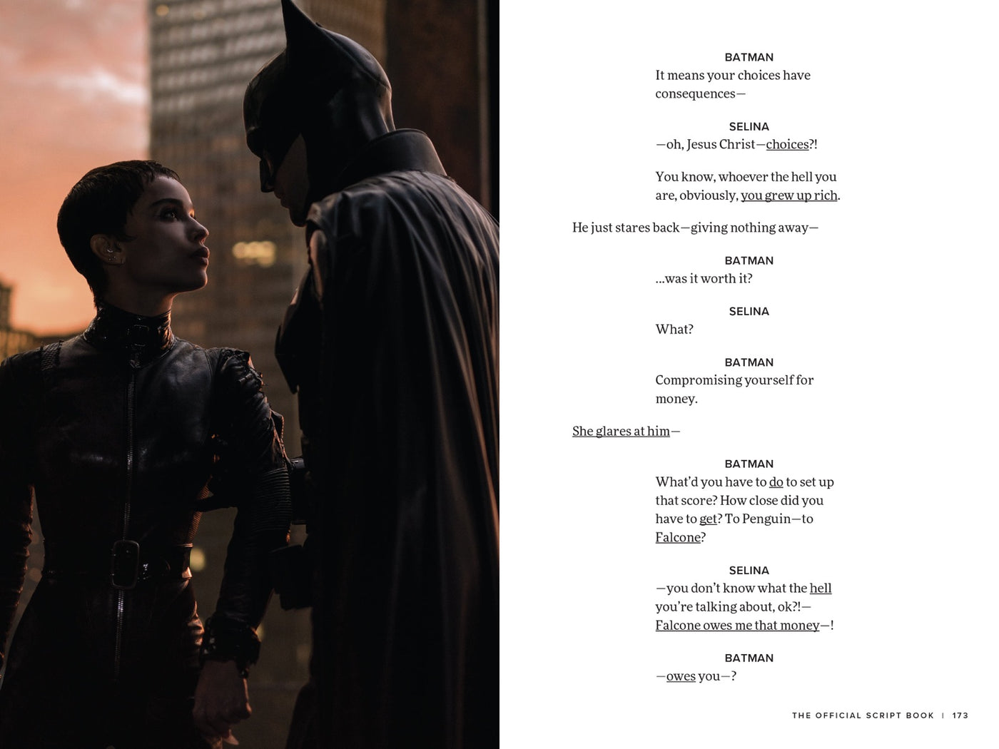 Batman: The Official Script Book inside page 4