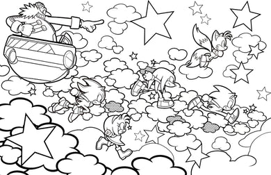 Sonic the Hedgehog: The Official Adult Coloring Book inside page 1