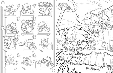 Sonic the Hedgehog: The Official Adult Coloring Book inside page 3