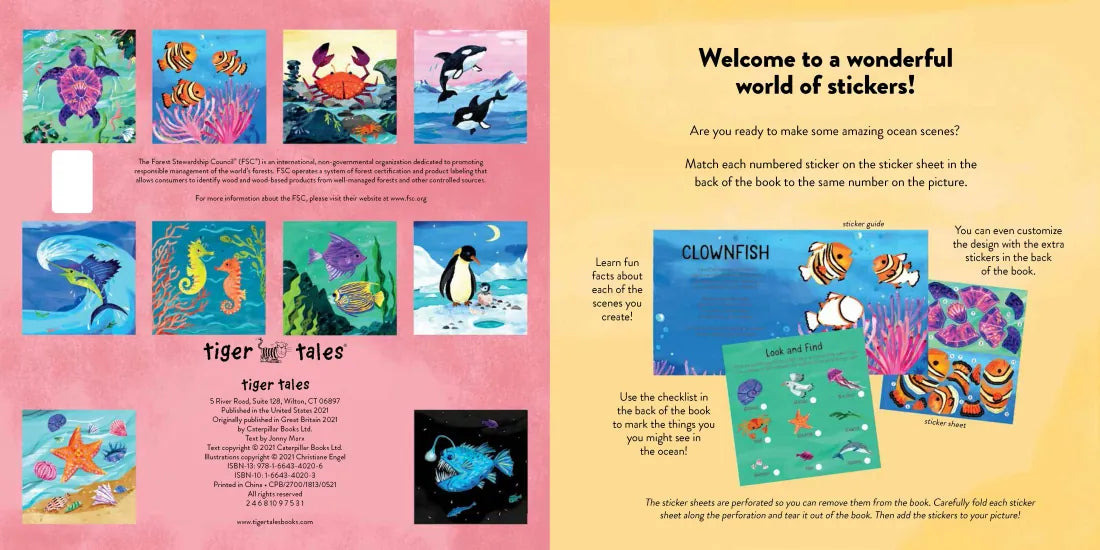 Color with Stickers: Ocean US - Paperback / softback