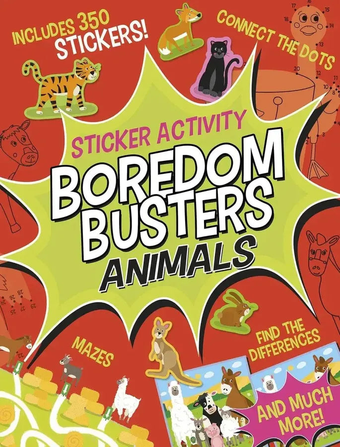Boredom Busters: Animals Sticker Activity-Children’s interactive and activity books and kits-買書書 BuyBookBook