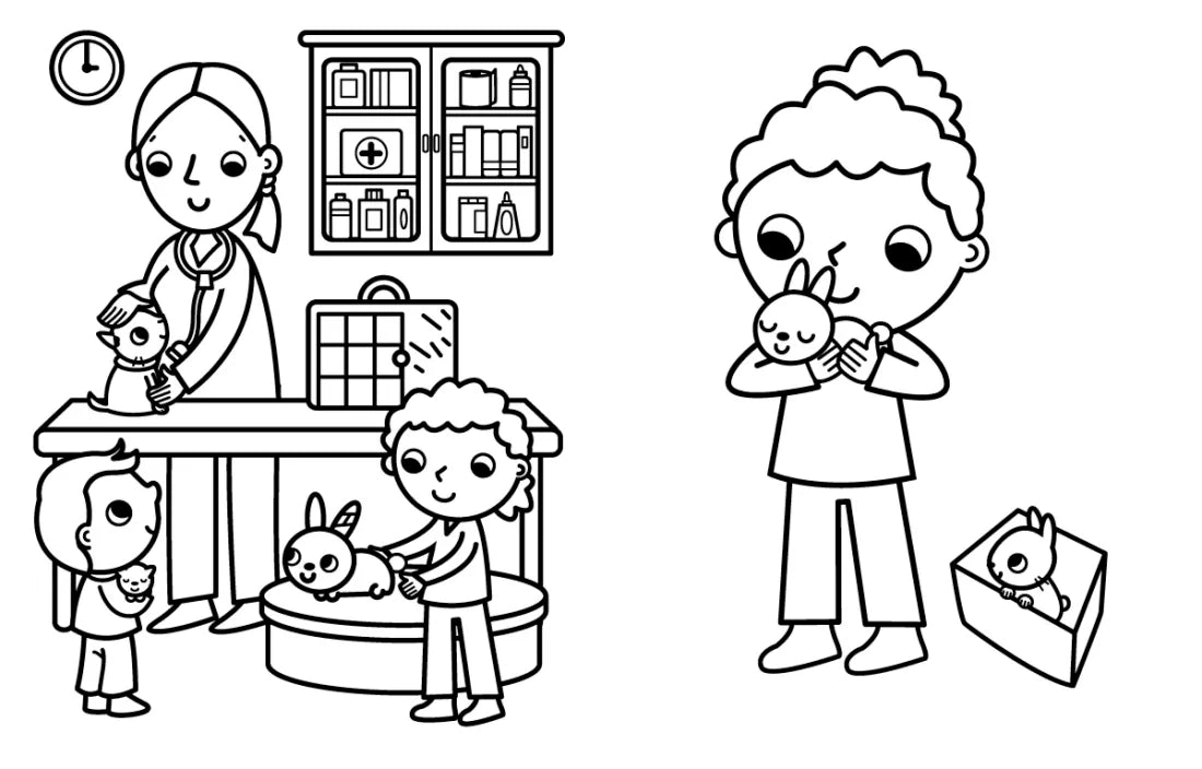 My Busy Baby Animals Coloring Book US - Paperback / softback